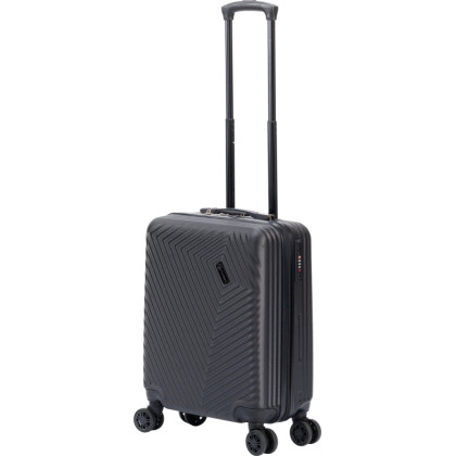Чемодан TORBER Lama, черн, ABS-пластик, 38 х 21 х 55 см, 37л, T1919S-Black