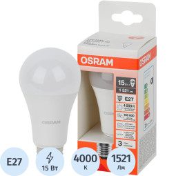 Лампа светодиодная OSRAM LEDSCLA150 15W/840 230VFR E27 695412