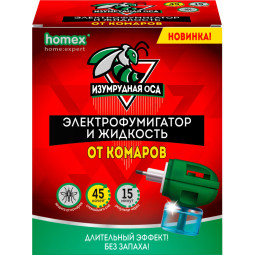 Фумигатор и жидкость от комаров 30 ночей, 30 мл/уп