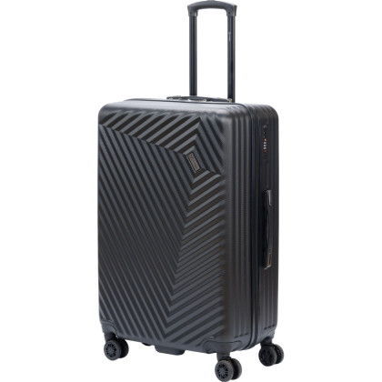 Чемодан TORBER Lama, черн, ABS-пластик, 49 х 29,5 х 77см, 92л, T1919L-Black