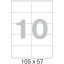 Этикетки самоклеящиеся 105х57мм/10 шт.лист А4 п/глян(25л/уп)