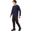 Футболка (160 г.) с длинным рукавом т.-син.(XXXL)