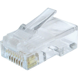Коннектор A1, RJ45, 6 кат., 8p8c, 50 мкм, уп/100 шт
