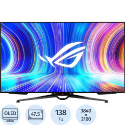Монитор ASUS ROGSwiftPG48UQ (90LM0840-B01970)47.53/4K/OLED/138Hz/450cd/5ms