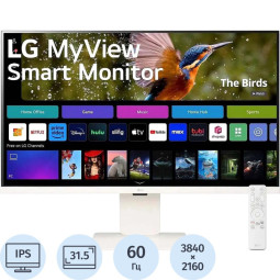 Монитор LG (32SR83U-W)31,5/4K UHD/IPS/60Hz/400cd/5ms/HDMI