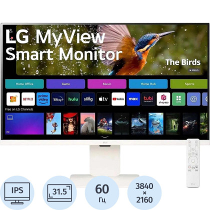 Монитор LG (32SR83U-W)31,5/4K UHD/IPS/60Hz/400cd/5ms/HDMI