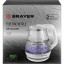 Чайник электрический BRAYER BR1063WH, 1630 Вт, 1,2 л, стекл.корп, термометр