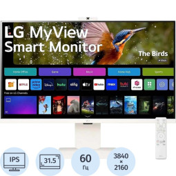 Монитор LG (32SR85U-W)31,5/4K UHD/IPS/60Hz/400cd/5ms/HDMI