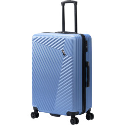 Чемодан TORBER Lama, синий, ABS-пластик, 49 х 29,5 х 77см, 92л, T1919L-Blue