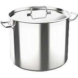 Котел 40 л.нерж.d=42 см.h=32,5см. тройн.дно с кр. (инд) MGsteel 67335