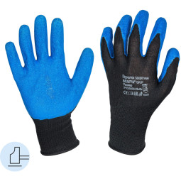 Перчатки защитные нейлон текст.латекс SCAFFA Grip NY1350L р.9