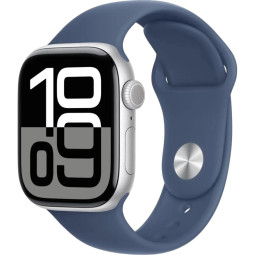 Смарт-часы Apple Watch Series 10 A2997 42мм OLED сереб./синий(MWWC3LW/A)