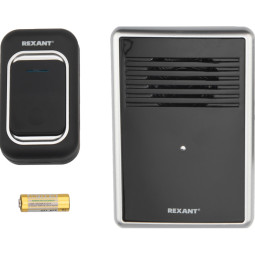 Звонок дверной беспроводной c цифровым кодированием (черный) REXANT RX-30