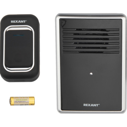 Звонок дверной беспроводной c цифровым кодированием (черный) REXANT RX-30