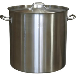 Котел 50 л. нерж. d=42 см. h=40 см. тройн.дно с кр. (инд) MGsteel 39210