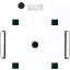 Розетка настенная TWT TWT-SM1-45-WH 1 порт RJ-45 кат. 5е, UTP, белая