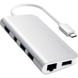 Адаптер USB Satechi ST-TCMM8PAS,USB  Type-C Multimedia Adapter,серебряный