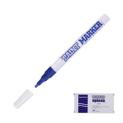 Маркер-краска (лаковый) MunHwa Slim Size, 2.0 мм, нитро-основа, синий (Цена за 12 шт.)