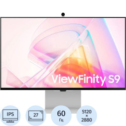 Монитор SAMSUNG S9 S27C902PAI (LS27C902PAIXCI) 27/5K/IPS/60Hz/600cd/5ms/DP