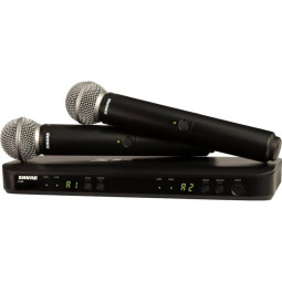 Радиосистема Shure BLX288E/SM58-M17, 2-х канальная, приемник + 2мкф (ручн)