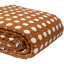 Покрывало из хлопка Polka dots карамельного цвета Essential, 180х250 см