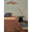 Покрывало из хлопка Polka dots карамельного цвета Essential, 180х250 см
