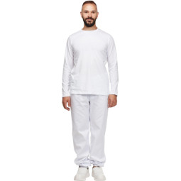 Футболка (160 г.) с длинным рукавом бел.(L)