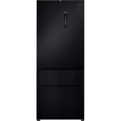 Холодильник TESLER RFD-427BI GRAPHITE, (French-Door), частично встраиваемый