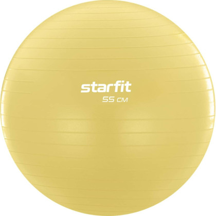 Фитбол STARFIT GB-108 55 см, 900 гр, антивзрыв, желтый пастель, УТ-00020574