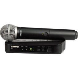 Радиосистема Shure BLX24E/ BLX24E/PG58-M17,одноканаль с ручным передатчиком