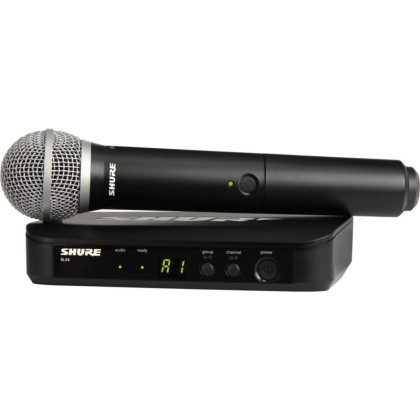 Радиосистема Shure BLX24E/ BLX24E/PG58-M17,одноканаль с ручным передатчиком
