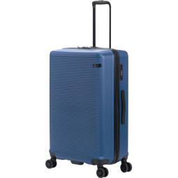 Чемодан TORBER Caspian, темно-син, ABS-пластик,49х29х78см, 96л, T2055L-Navi