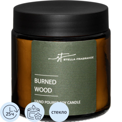 Свеча ароматическая BURNED WOOD 90 г, SF0903