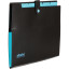 Папка органайзер на кнопке Attache Selection Black&amp;Bluе, А4,500мкм , 5отд
