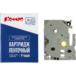 Картридж Комус TZE-521(Brother TZE-521 черный на синем ,9мм/8м)
