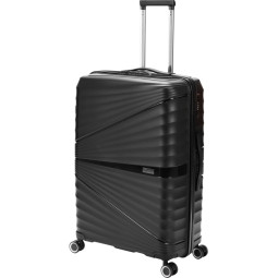 Чемодан TORBER Nevo, черн, полипроп, 49 х 28 х 76 см, 95 л, T2207L-Black