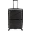 Чемодан TORBER Nevo, черн, полипроп, 49 х 28 х 76 см, 95 л, T2207L-Black