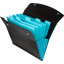 Папка органайзер на кнопке Attache Selection Black&amp;Bluе, А4,500мкм , 6отд