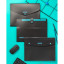 Папка органайзер на кнопке Attache Selection Black&amp;Bluе, А4,500мкм , 3отд