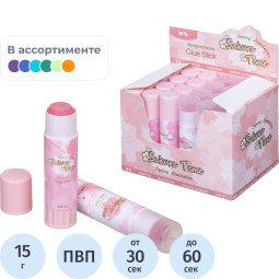 Клей-карандаш M&amp;G Sakura, 15 г, в ассортименте