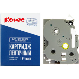 Картридж Комус TZE-261(Brother TZE-261 черный на белом ,36мм/8м)