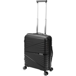 Чемодан TORBER Nevo, черн, полипроп, 40 х 25 х 55 см, 32 л, T2207S-Black
