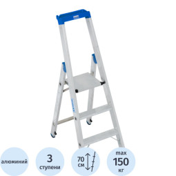 Стремянка свободностоящая Krause STABILO, 3 ступени (124500)