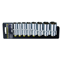 Набор головок торцевых удл. 1/2 SuperLock 8 пр. (18-32 мм) BERGER BG2031