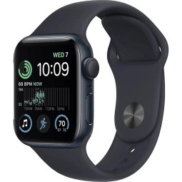 Смарт-часы Apple Watch SE 2024 A2722 40мм OLED корп.тем.ночь(MXE73LL/A)