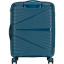Чемодан TORBER Nevo, синий, полипроп, 40 х 25 х 55 см, 32 л, T2207S-Blue