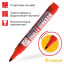 Маркер перманентный 3.0 мм, Crown Multi Marker, красный (Цена за 12 шт.)