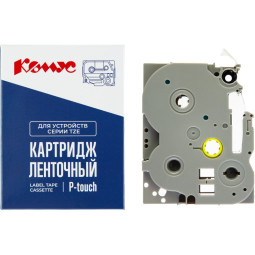Картридж Комус TZE-642(Brother TZE-642 красный на желтом ,18мм/8м)
