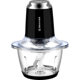 Измельчитель BRAYER 1405BR,600Вт,AC мотор, Стекл чаша 1,2 л, 4 лезв, 2скор