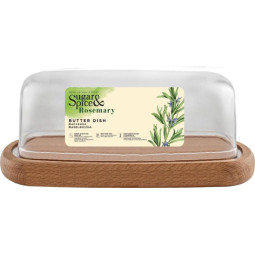 Масленка деревянная Sugar&amp;Spice с крышкой  (SE104712996)